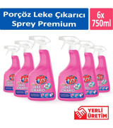 Porçöz Premium Sıvı Sprey Leke Çıkarıcı 6 x 750 ml