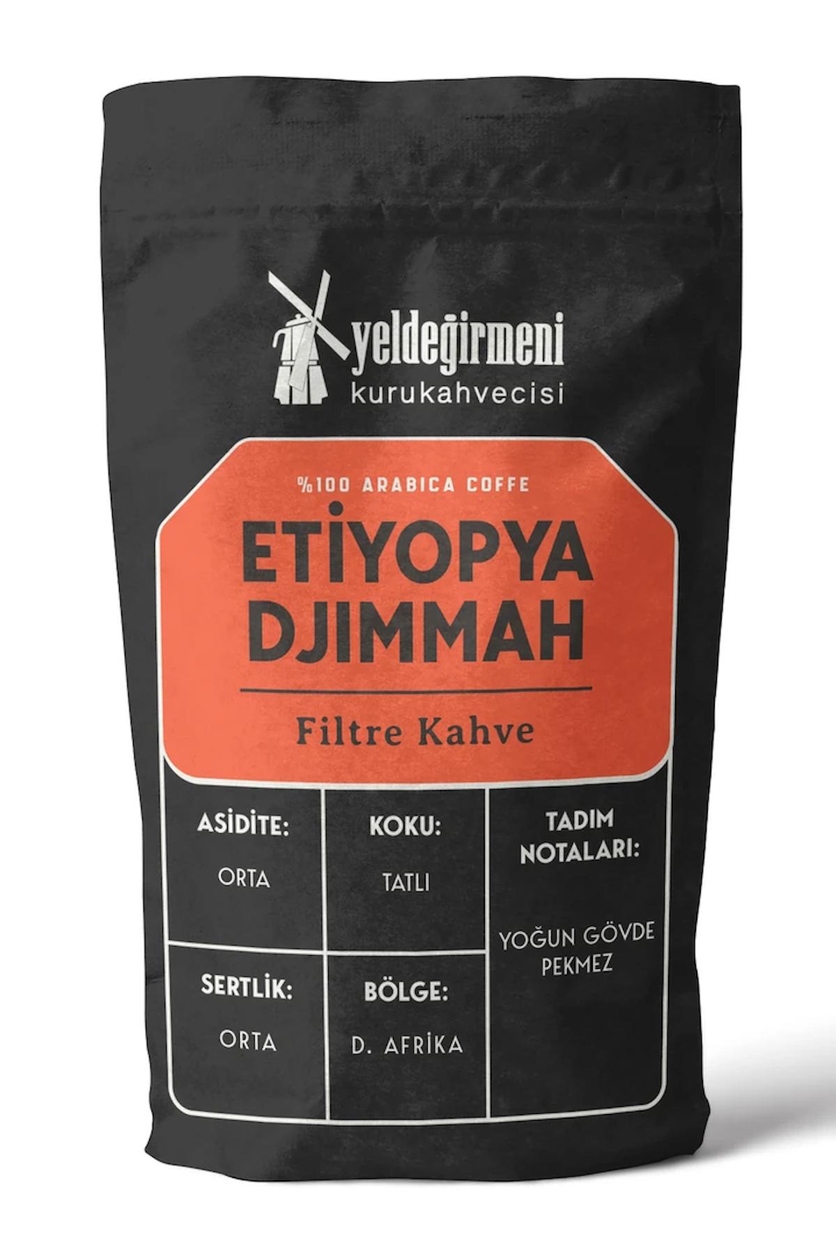 Yeldeğirmeni Kurukahvecisi Djimmah Pekmez Aromalı Doğu Afrika Arabica Öğütülmüş Filtre Kahve 250 gr