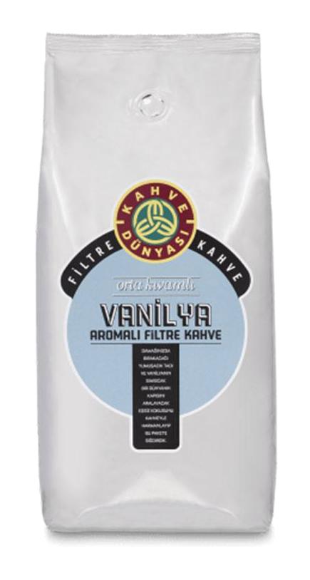 Kahve Dünyası Vanilya Aromalı Arabica Öğütülmüş Filtre Kahve 1 kg