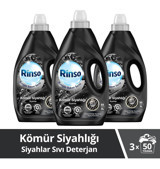 Rinso Komple Bakım Serisi 150 Yıkama Siyahlar İçin Sıvı Deterjan 3x3 lt