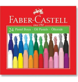 Faber-Castell Plastik Çantalı 24'lü Pastel Boya