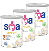 Sma Comfort Laktozlu Probiyotikli 2 Numara Devam Sütü 3x400 gr