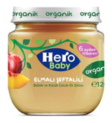 Hero Baby Tahılsız Glutensiz Elmalı Şeftali Kavanoz Maması 24x120 gr