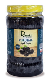 Ramiz Kurutma Tuzsuz Siyah Zeytin Pet Kavanoz 1 kg