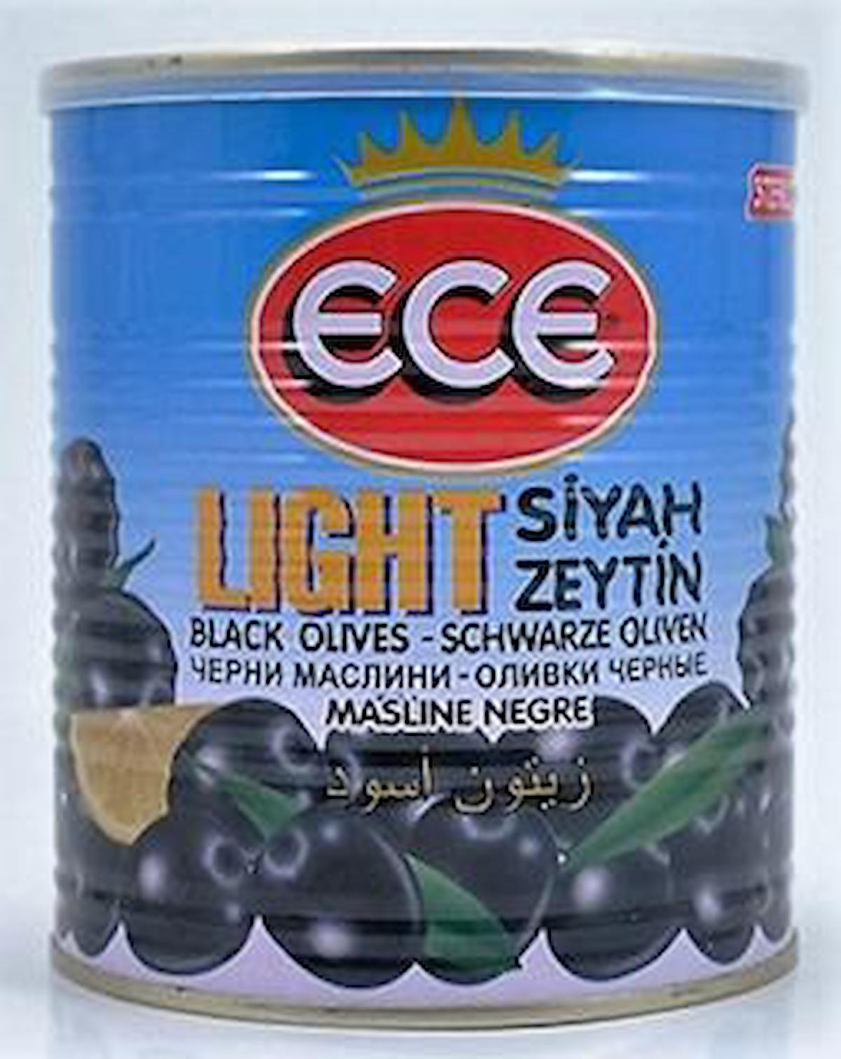 Ece Light Siyah Zeytin Kavanoz 4x400 gr