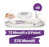 Gi?ggles Baby Wipes 72 Yaprak 8'li Islak Mendil