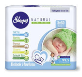 Sleepy Natural Yenidoğan 60 Yaprak 3'lü Islak Mendil