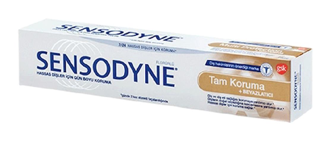 Sensodyne Tam Koruma & Beyazlatıcı Naneli Florürlü Diş Macunu 4x75 ml