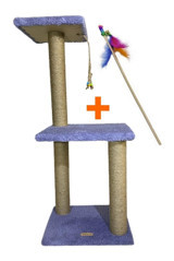 Armoni Oturaklı Oyuncaklı Katlı 86 cm Kedi Tırmalama Tahtası