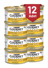 Purina Gourmet Gold Tavuk Kıyılmış Yetişkin Yaş Kedi Maması 12x85 gr