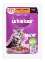 Whiskas Kümes Hayvanı Soslu Yavru Yaş Kedi Maması 24x85 gr