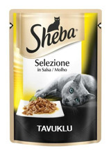 Sheba Selection Tavuk Yetişkin Yaş Kedi Maması 12x85 gr