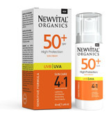 Newvital 50 Faktör Tüm Ciltler İçin Nemlendirici Suya Dayanıklı Yüz Güneş Kremi 50 ml