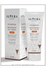 Juvera Cosmeceuticals Pigment 50 Faktör Tüm Ciltler İçin Leke Karşıtı Nemlendirici Yağsız Suya Dayanıklı Yüz ve Vücut Güneş Kremi 50 ml