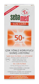 Sebamed Sun Care 50 Faktör Tüm Ciltler İçin Nemlendirici Suya Dayanıklı Yüz Güneş Losyonu 150 ml