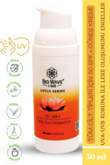 Bio Wave 50 Faktör Tüm Ciltler İçin Nemlendirici Suya Dayanıklı Yüz Güneş Kremi 50 ml