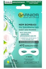 Garnier Nem Bombası Göz Şişkinliğine Karşı Göz Çevresi Kağıt Göz Maskesi