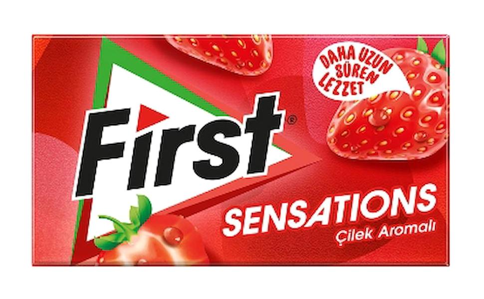 First Sensations Çilekli Sakız 12'li 2 Adet