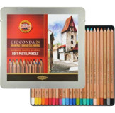 Koh-i Noor Gioconda Soft Pastel Kalem 24 Renk Metal Kutu Pastel Boya