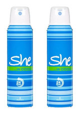 She Cool Sprey Kadın Deodorant 2x150 ml