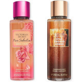 Victoria's Secret Pure Seduction Golden-Star Smoked Amber Çiçeksi Kadın Vücut Spreyi 2x250 ml