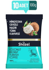 Shazel Special Series Hindistan Cevizli 100 gr 10 Adet Türk Kahvesi Hazır Kahve