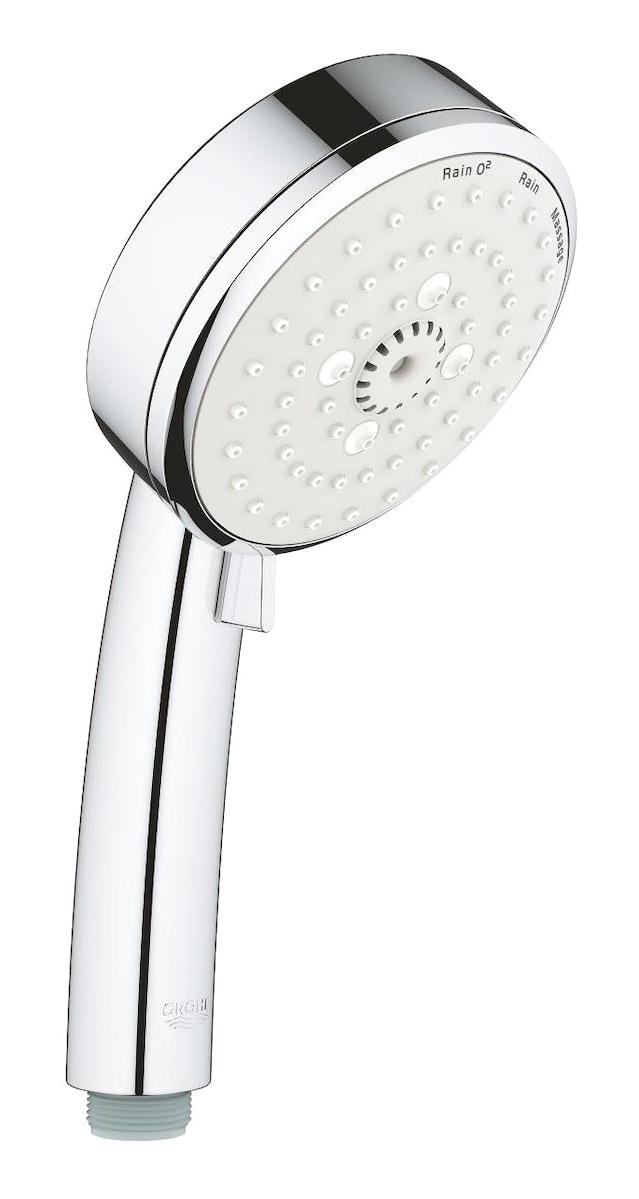 Grohe New Tempesta Cosmopolitan 27574002 Krom 3 Fonksiyonlu Tazyikli Arıtmalı Tasarruflu Yuvarlak Yağmur El Duş Başlığı Gümüş