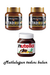 Abdurrahman Tatlıcı Tadıbu Kakaolu Fındık Ezmesi 2x330 gr + Nutella 400 gr