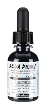 Schmincke Aqua Drop 30 ml Neutral Grey Sulu Boya