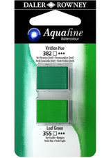 Daler Rowney Aquafine Tablet Viridian Hue Leaf Green Sulu Boya