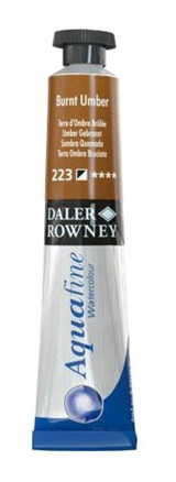 Daler Rowney Aquafine Tüp 8 ml Burnt Umber 223 Sulu Boya