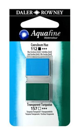 Daler Rowney Aquafine Tablet Coeruleum Hue Turquoise Sulu Boya