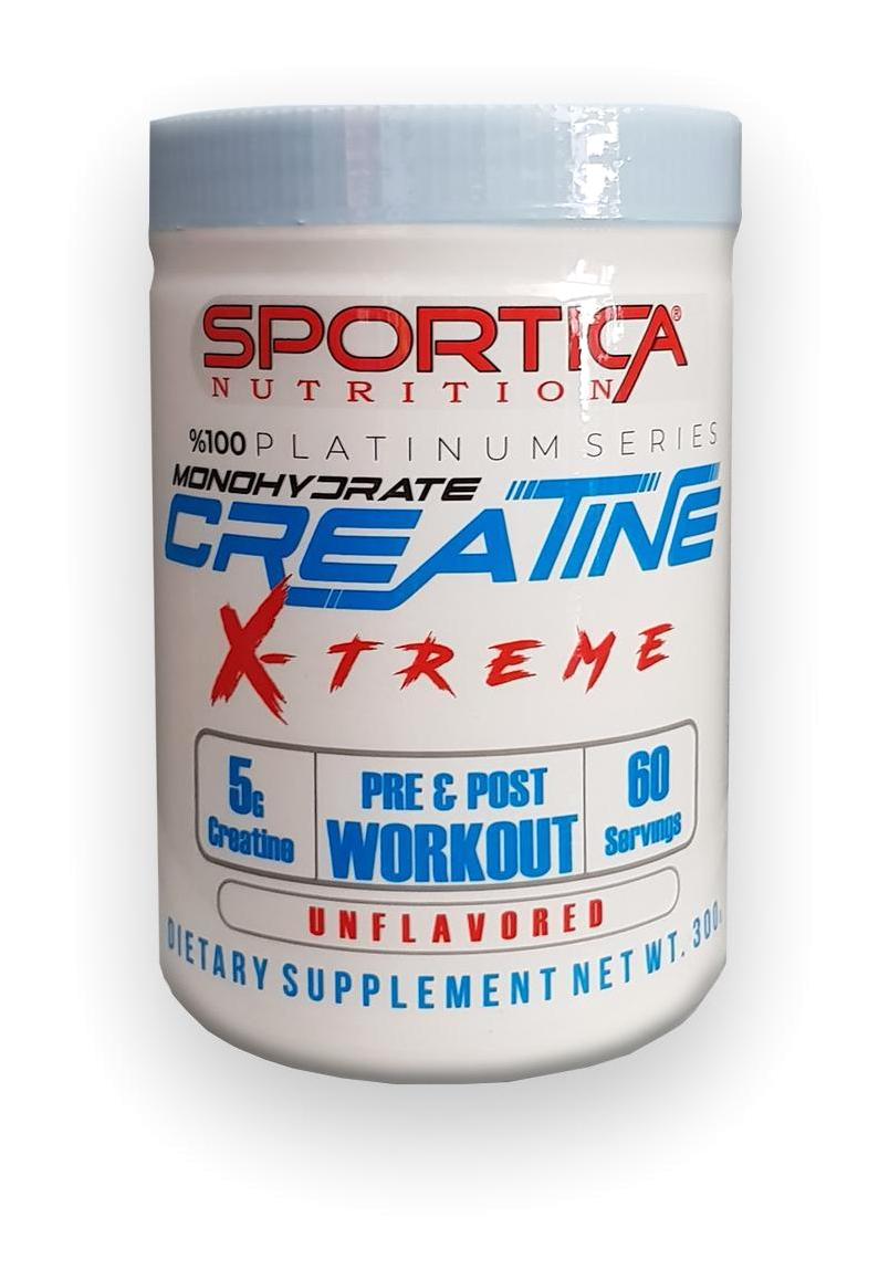 Sportica Nutrition X - Treme Toz Aromasız Kreatin 300 gr