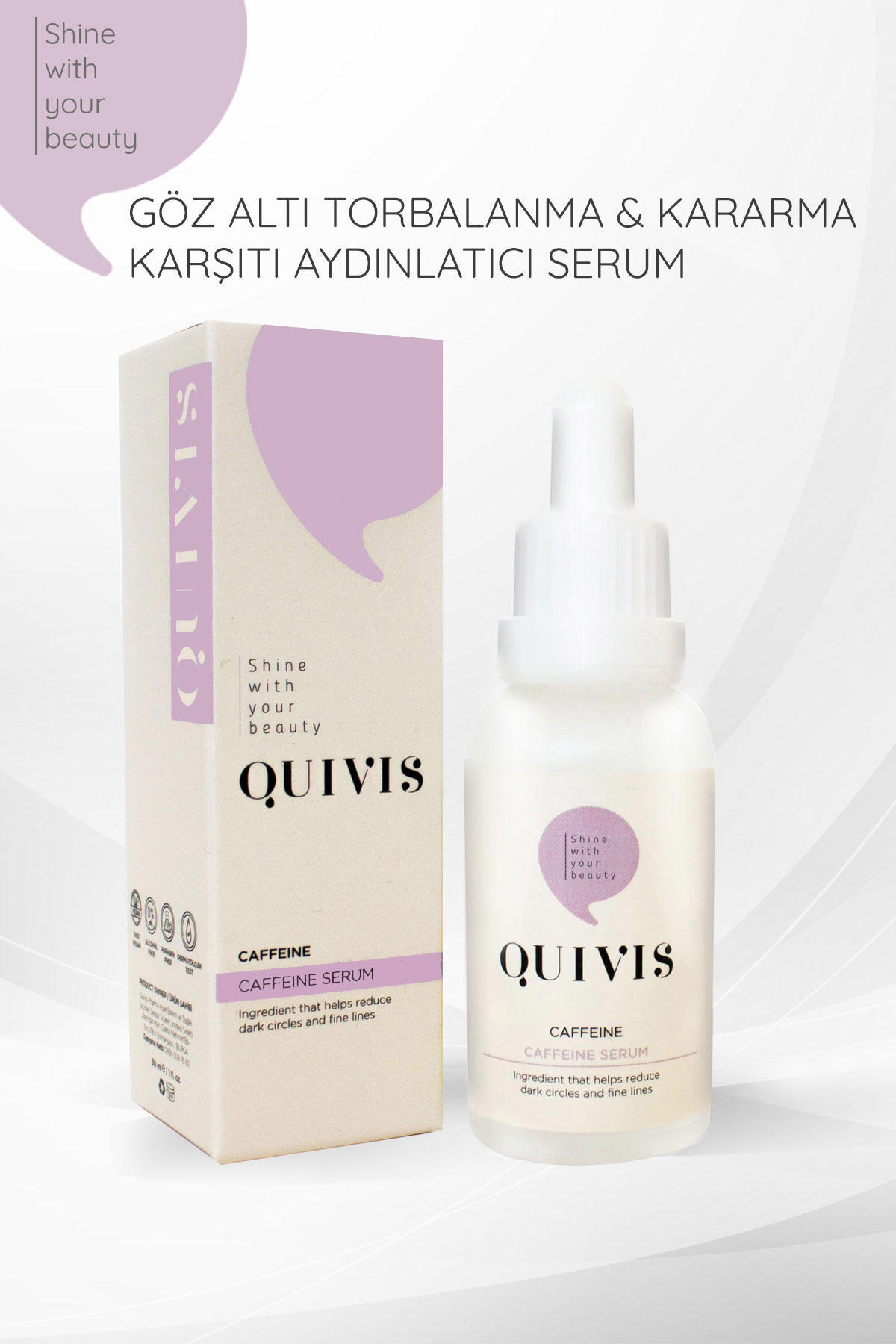 Quivis Aydınlatıcı Kırışıklık Karşıtı Göz Altı Torba Karşıtı Gece Gündüz Serumu 30 ml