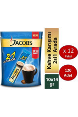 Jacobs 2si1 Arada Paket Granül Kahve 120x14 g