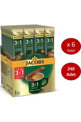 Jacobs 3ü1 Arada Paket Granül Kahve 240x18 gr
