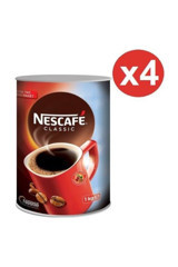 Nescafe Classic Sade 1 kg 1 Teneke Granül Kahve Hazır Kahve