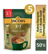 Jacobs 3'ü 1 Arada 50 Adet Granül Kahve Hazır Kahve