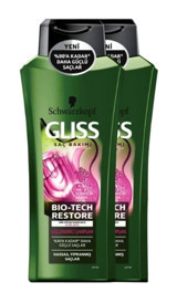 Gliss Bio-Tech Şampuan 2x360 ml