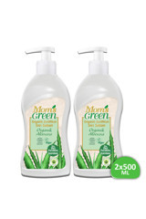 Mom'S Green Aloe Vera Nemlendiricili Parabensiz Organik Köpük Sıvı Sabun 500 ml 2'li