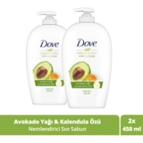 Dove Avokado Yağı-Kalendula Özü Nemlendiricili Köpük Sıvı Sabun 450 ml 2'li