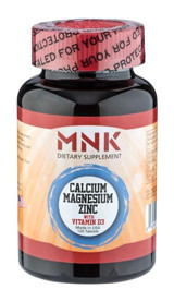 Mnk Kalsiyum Magnezyum Vitamin D Aromasız Yetişkin Vitamin 120 Tablet