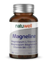 Natuwell Magneline L Treonat Aromasız Yetişkin Vitamin 30 Tablet