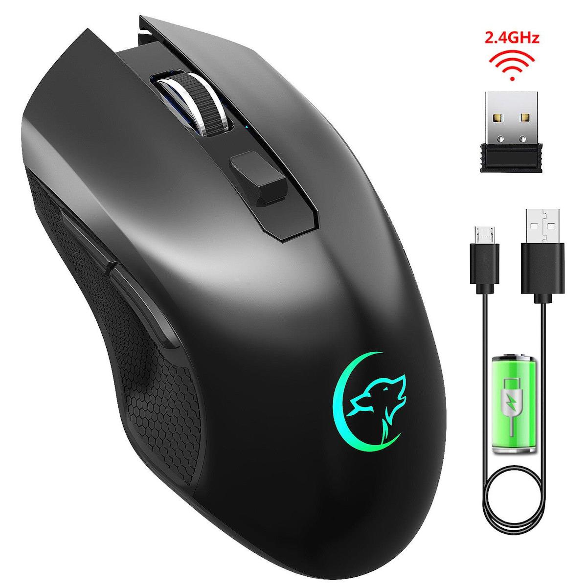 Valkyrie RGB Ergonomik Makrolu Kablosuz Siyah Lazer Gaming Mouse