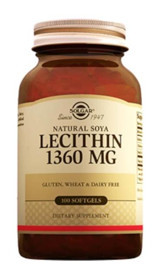 Solgar Lecithin Aromasız Yetişkin Vitamin 100 Kapsül