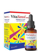 Vitasanol Drops Vitamin A C D Aromasız Yetişkin Vitamin 30 ml