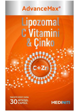 Mediniti Lipozomal C Vitamini & Çinko Aromasız Yetişkin Vitamin 30 Kapsül