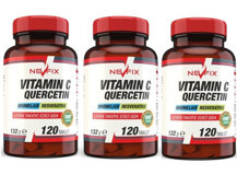 Nevfix Vitamin C Bromelian Quercetin Aromasız Yetişkin Vitamin 3x120 Tablet