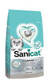 Sanicat Clumping White İnce Taneli Organik Kedi Kumu 8 lt