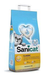 Sanicat Classic Topaklanan İnce Taneli Doğal Kedi Kumu 20 lt